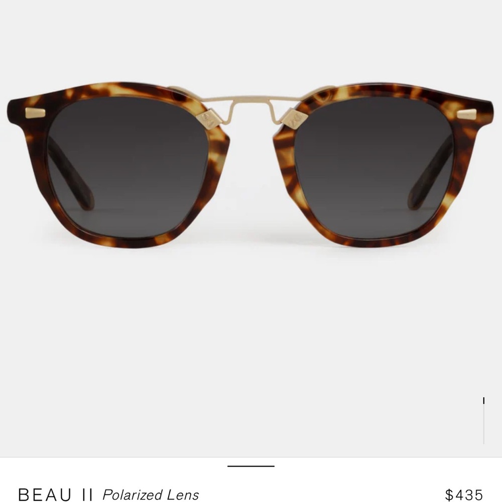 KREWE Beau II Sunglasses in Tortoise and Gold